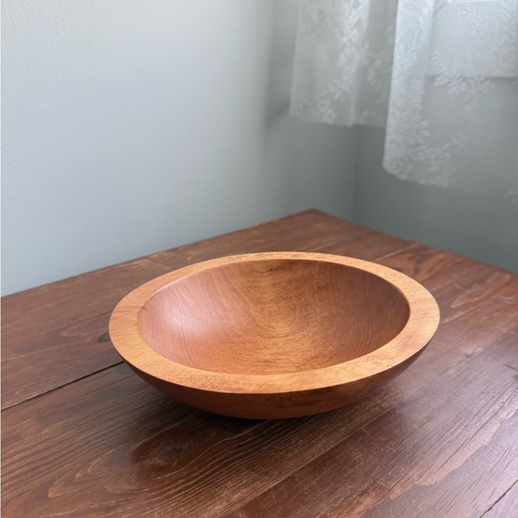 1 Vintage Trinket Dish Salad Bowl 60s Baribocraft Canada Maple Wood - Picture 11 of 16